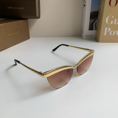 Bottega Veneta Cat-Eye Brown Lens Sunglasses for Men & Women - 372592