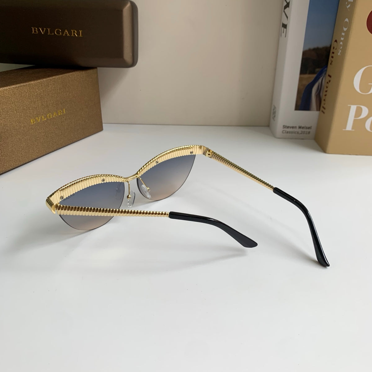 Bottega Veneta Cat-Eye Silver Lens Sunglasses for Men & Women - 372593 - detail image 8