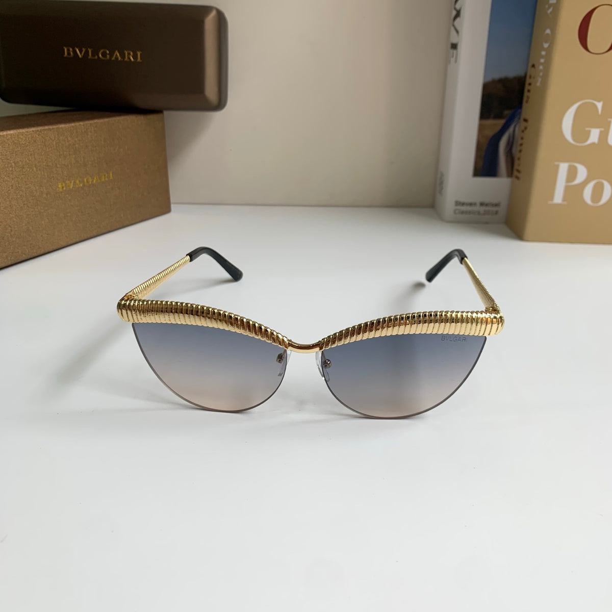 Bottega Veneta Cat-Eye Silver Lens Sunglasses for Men & Women - 372593 - detail image 3
