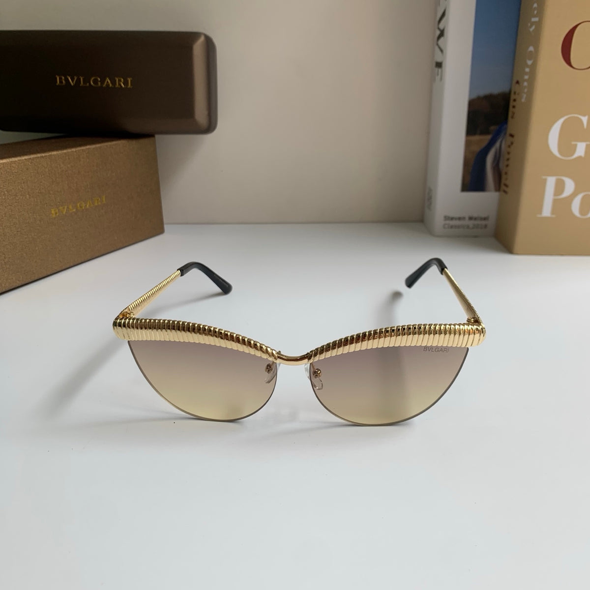 Bottega Veneta Cat-Eye Silver Lens Sunglasses for Men & Women - 372594 - detail image 3