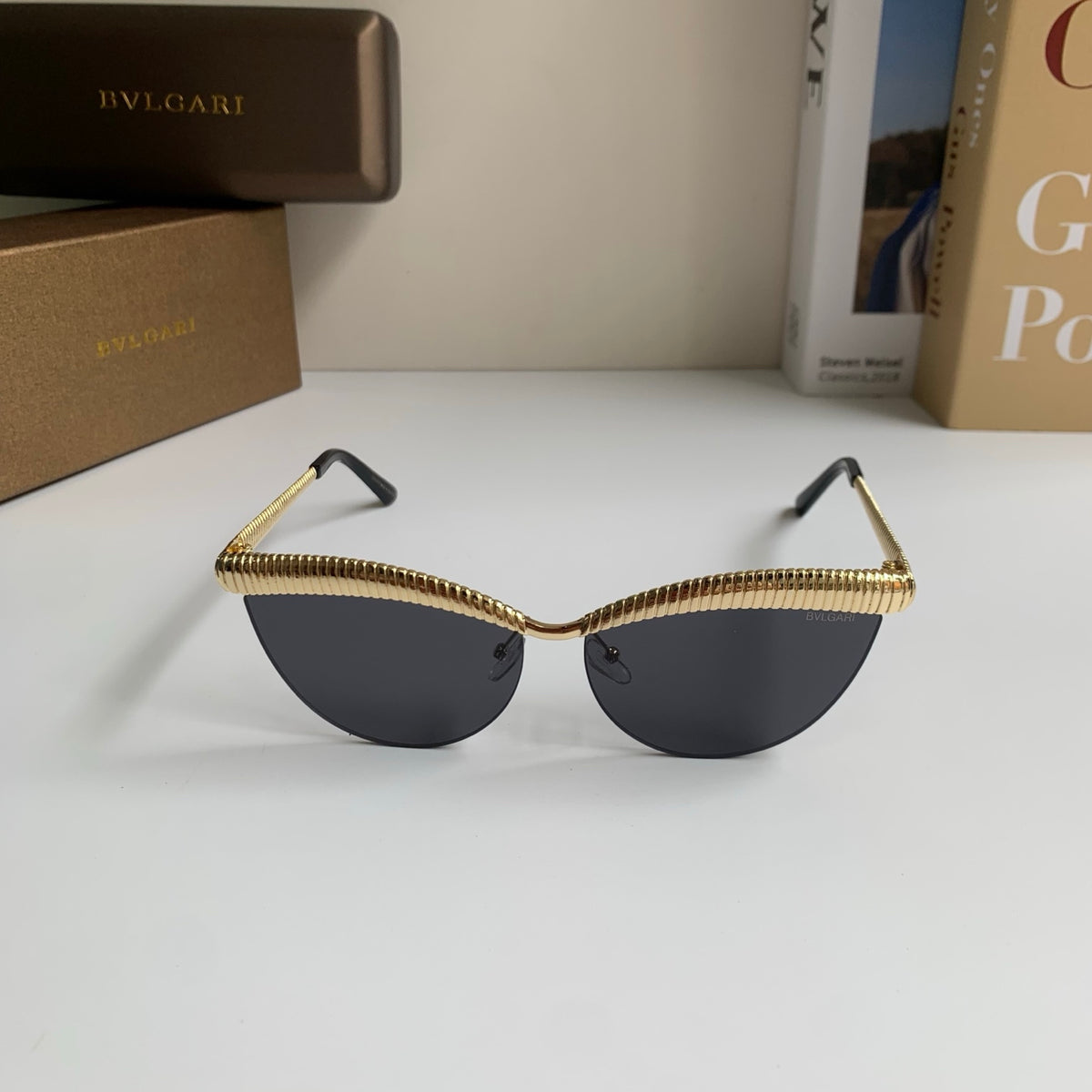 Bottega Veneta Cat-Eye Silver Lens Sunglasses for Men & Women - 372595 - detail image 5