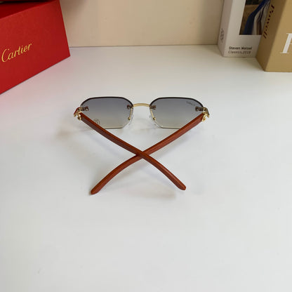 Cartier Square Silver Lens Sunglasses for Men & Women - 372166 - detail image 6