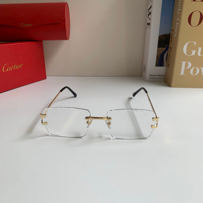 Cartier Metal Fashion Silver Lens Sunglasses for Men & Women - 382839 - detail image 5