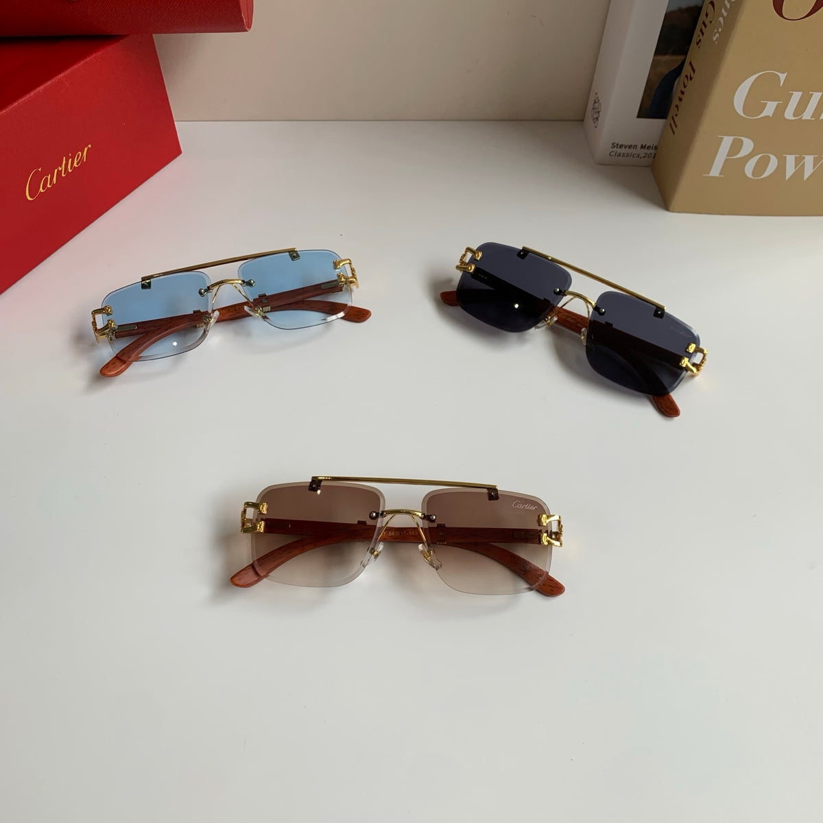 Cartier Fashion Silver Lens Sunglasses for Men & Women - 465744 - detail image 9