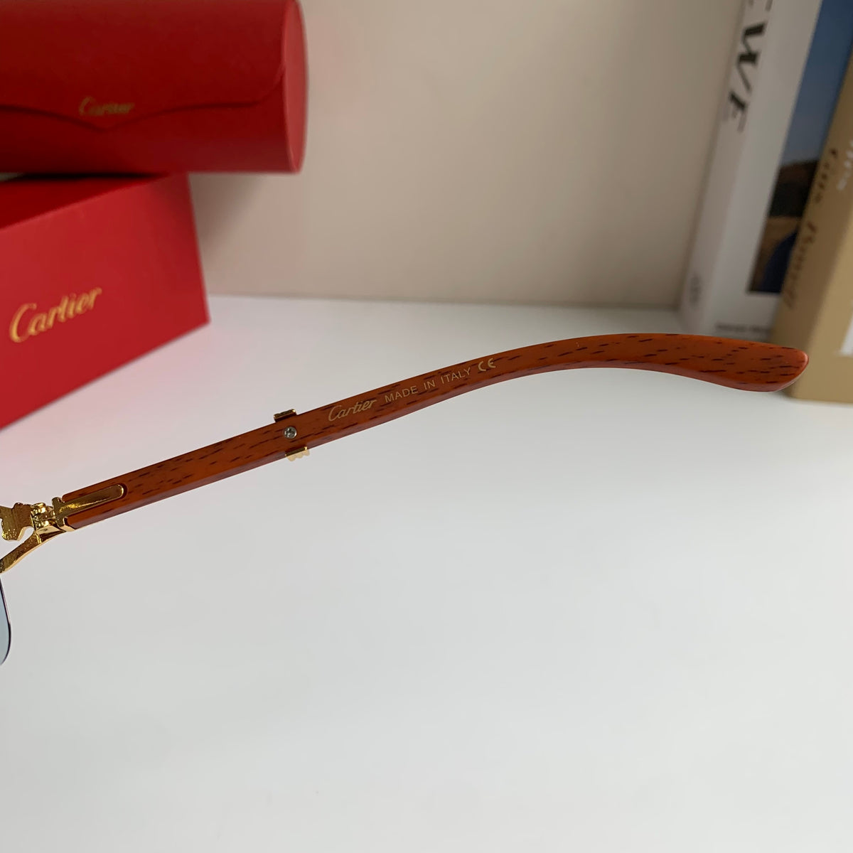 Cartier Fashion Blue Lens Sunglasses for Men & Women - 382759 - detail image 7