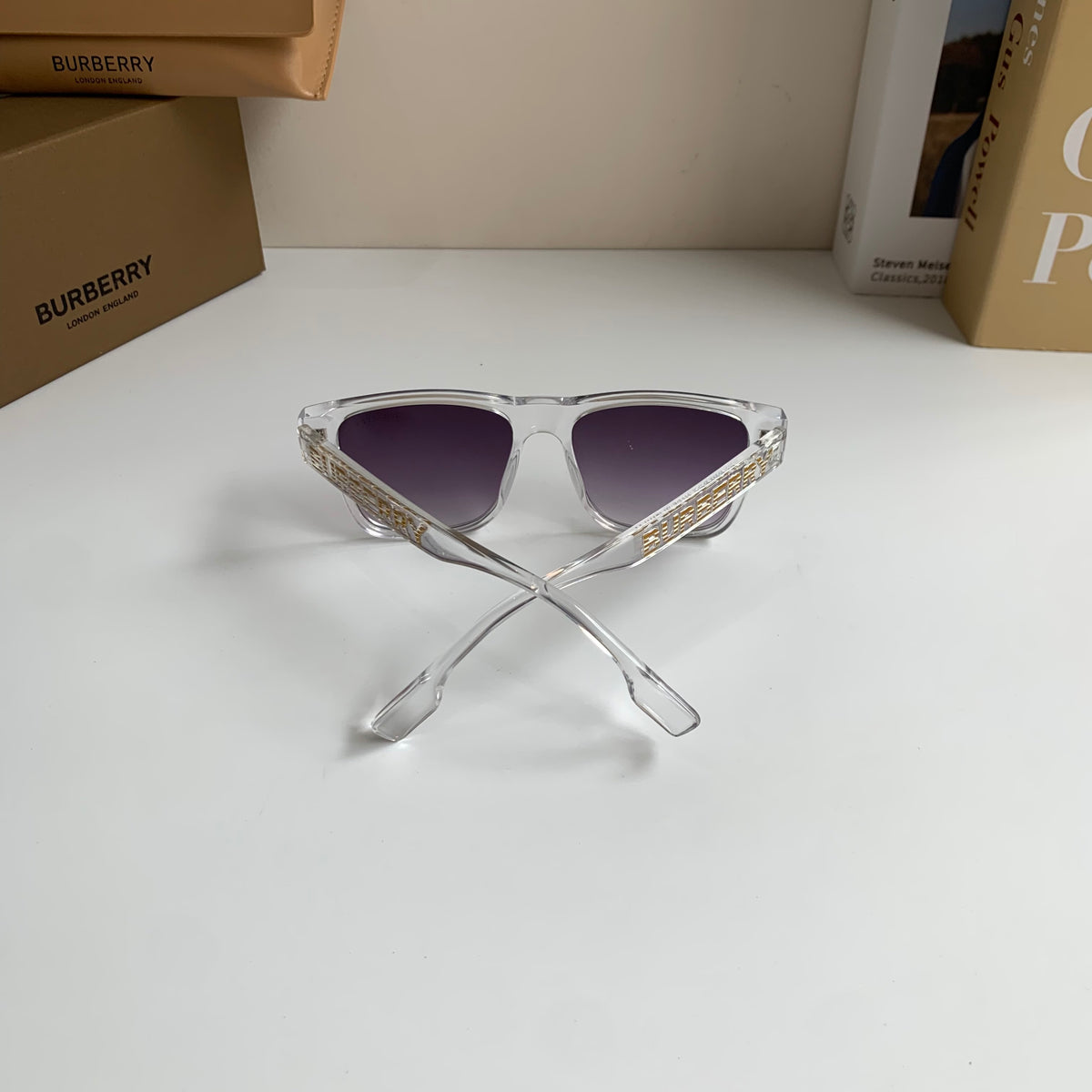 Burberry Square Silver Lens Sunglasses for Men & Women - 465977 - detail image 7