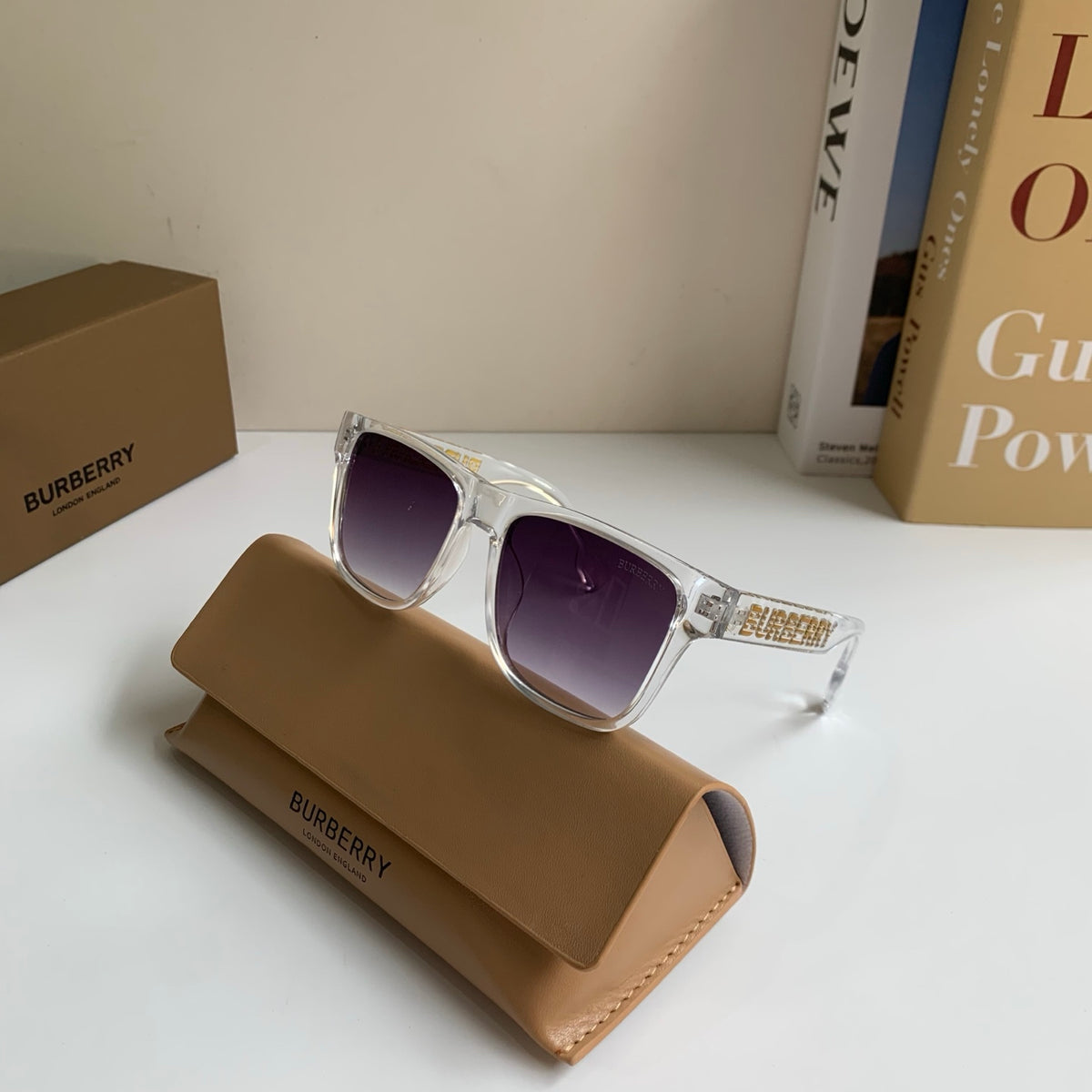 Burberry Square Silver Lens Sunglasses for Men & Women - 382880 - detail image 4