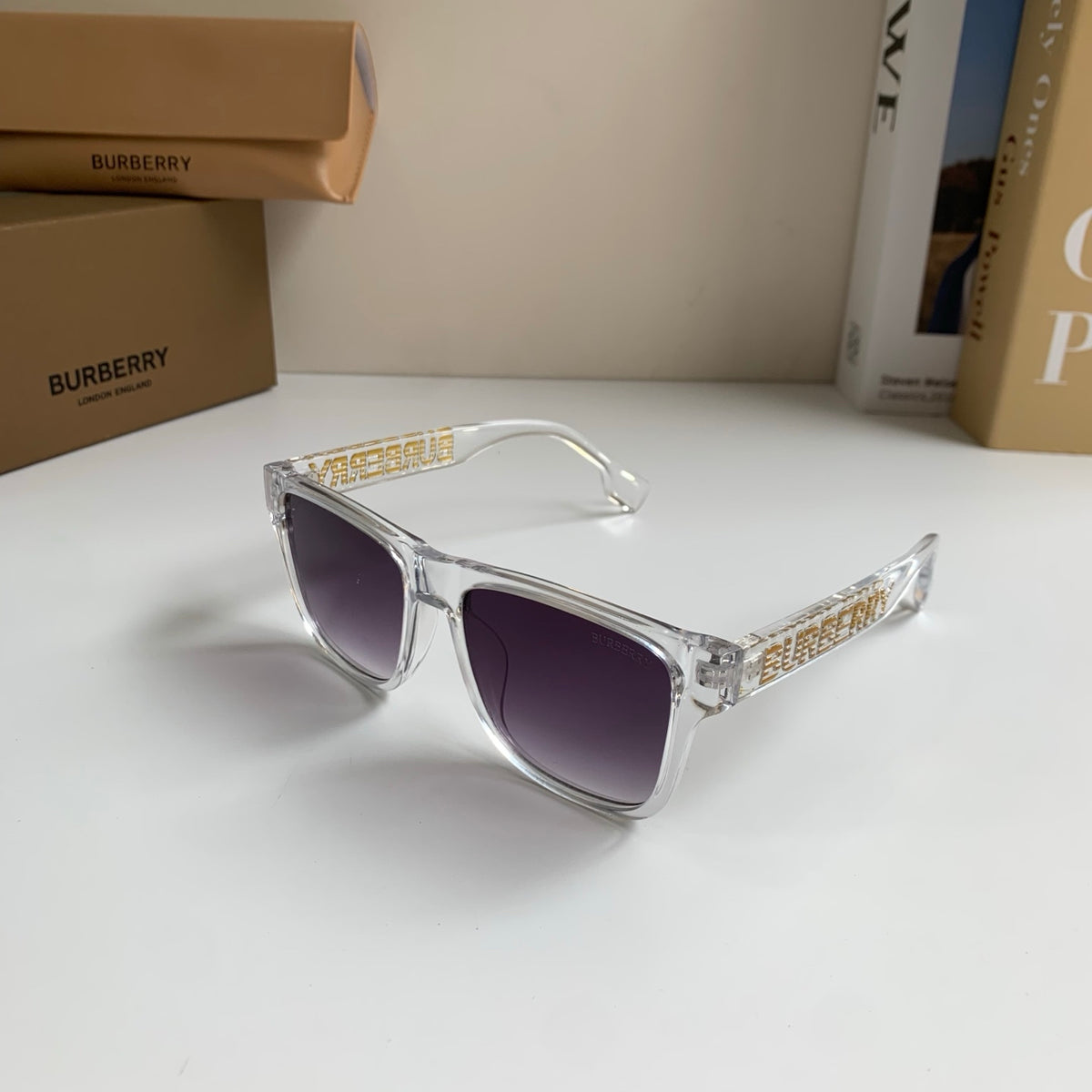 Burberry Square Silver Lens Sunglasses for Men & Women - 382880 - detail image 2