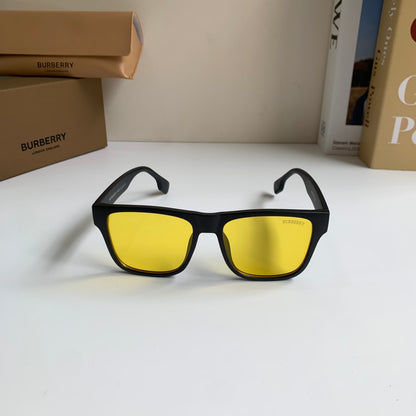 Burberry Square Yellow Lens Sunglasses for Men & Women - 382882 - detail image 3