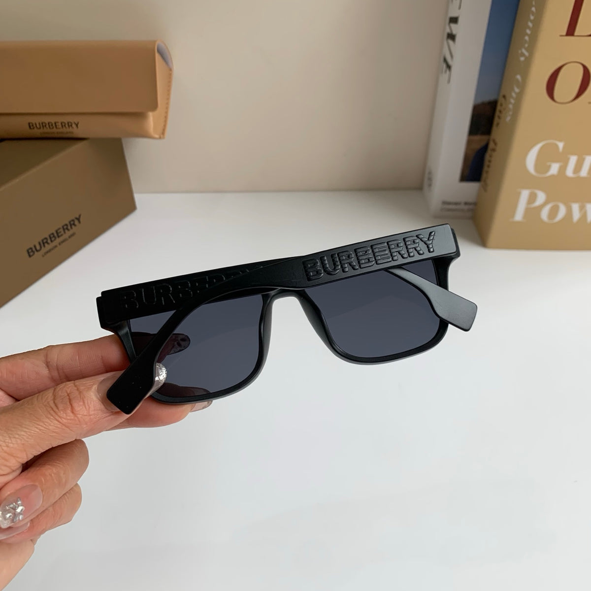 Burberry Square Black Lens Sunglasses for Men & Women - 382883 - detail image 8