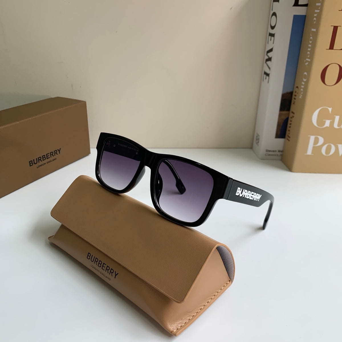 Burberry Square Silver Lens Sunglasses for Men & Women - 399058 - detail image 5