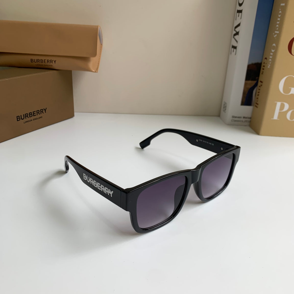 Burberry Square Silver Lens Sunglasses for Men & Women - 399058