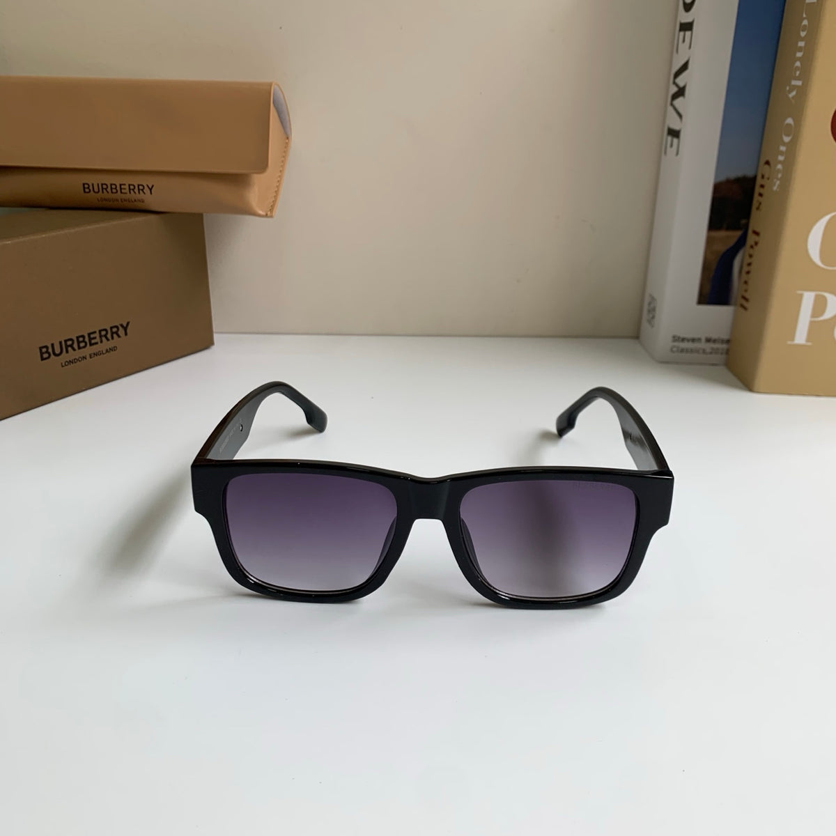 Burberry Square Silver Lens Sunglasses for Men & Women - 399058 - detail image 3