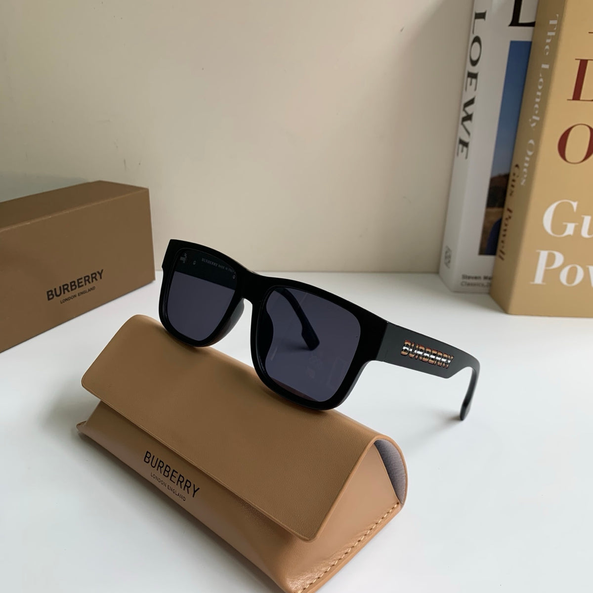 Burberry Square Black Lens Sunglasses for Men & Women - 487405 - detail image 4