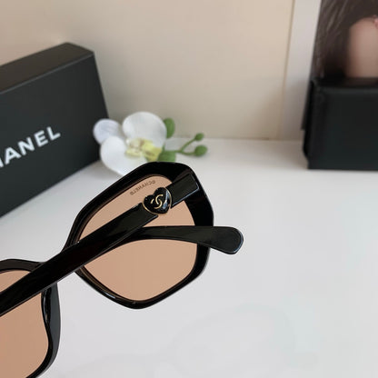 Chanel Fashion Gold Lens Sunglasses for Men & Women