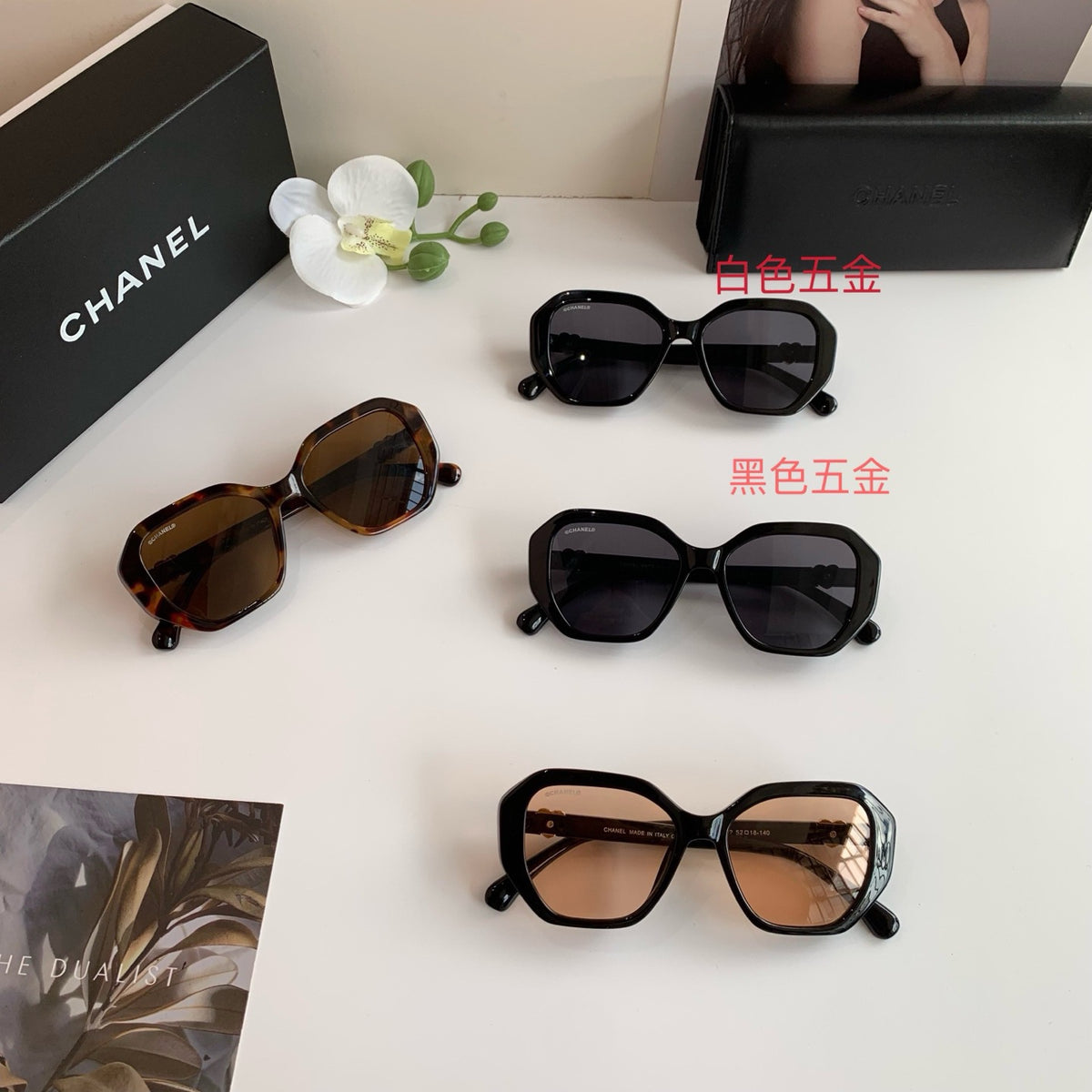 Chanel Fashion Black Lens Sunglasses for Men & Women - 493623 - detail image 3