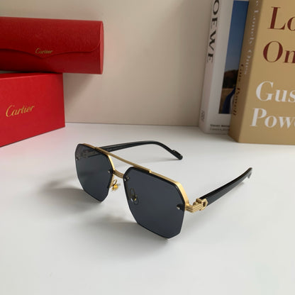 Cartier Square Silver Lens Sunglasses for Men & Women - 487202 - detail image 2