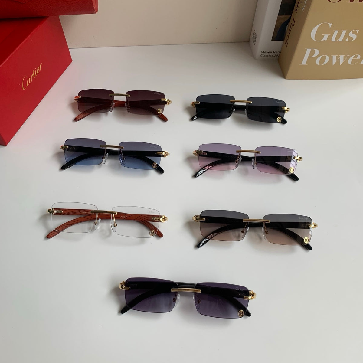 Cartier Fashion Silver Lens Sunglasses for Men & Women - 449474 - detail image 9