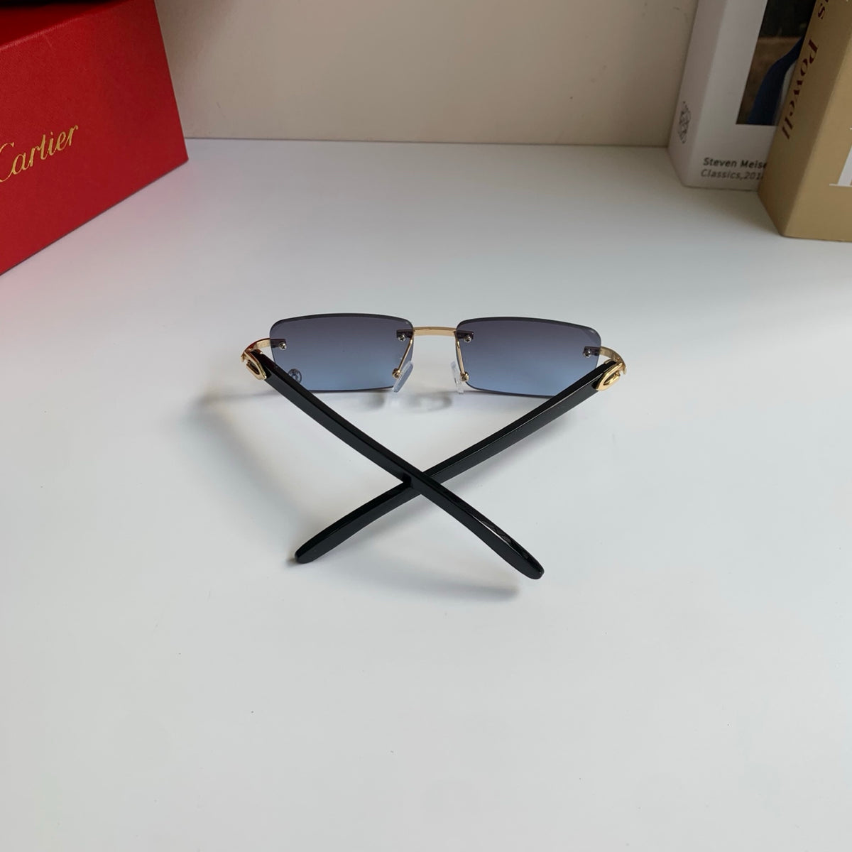 Cartier Fashion Silver Lens Sunglasses for Men & Women - 358520 - detail image 8