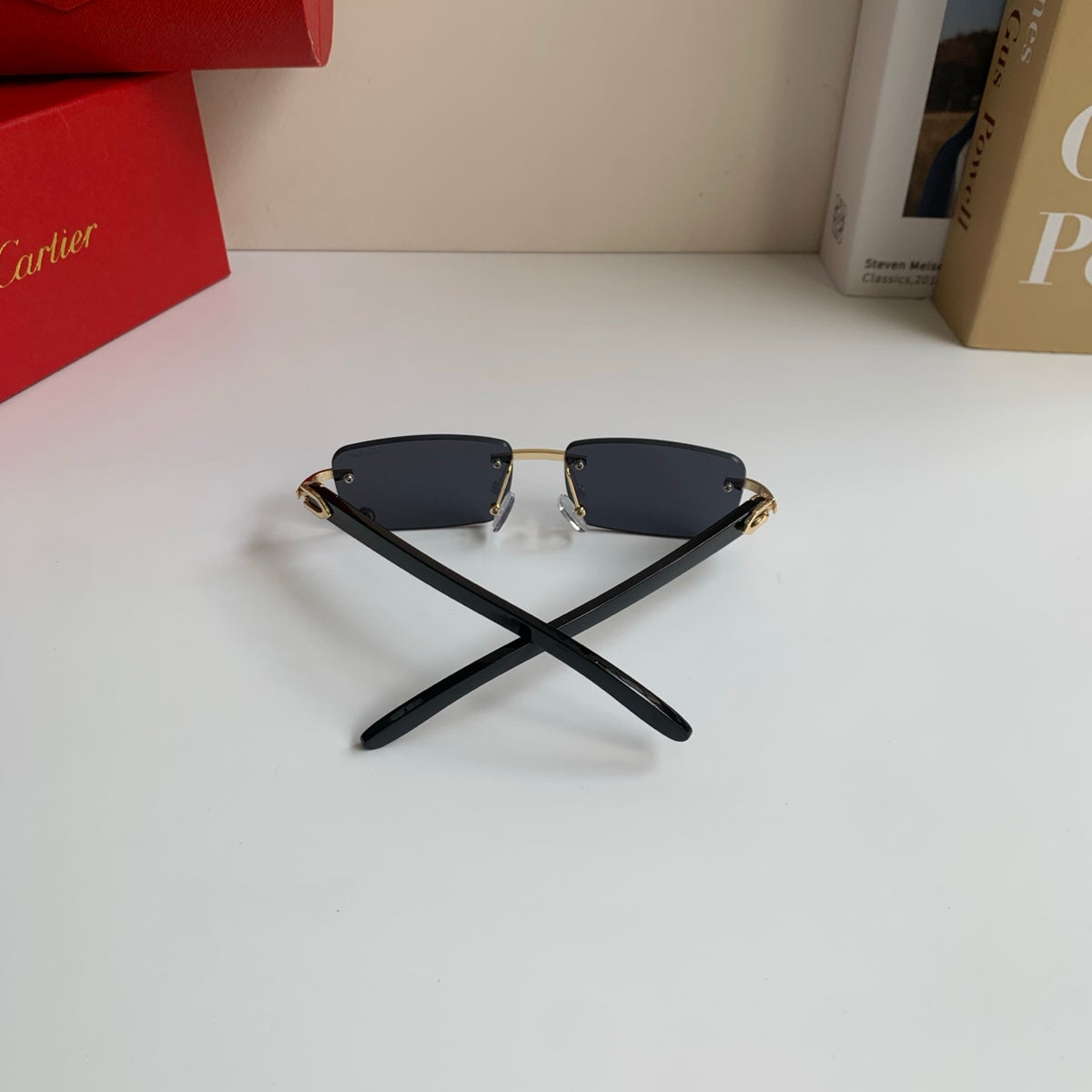 Cartier Fashion Silver Lens Sunglasses for Men & Women - 358526 - detail image 8