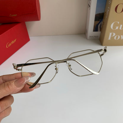 Cartier Metal Fashion Silver Lens Sunglasses for Men & Women - 372209 - detail image 6