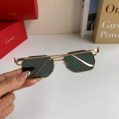 Cartier Metal Fashion Silver Lens Sunglasses for Men & Women - 372212 - detail image 7