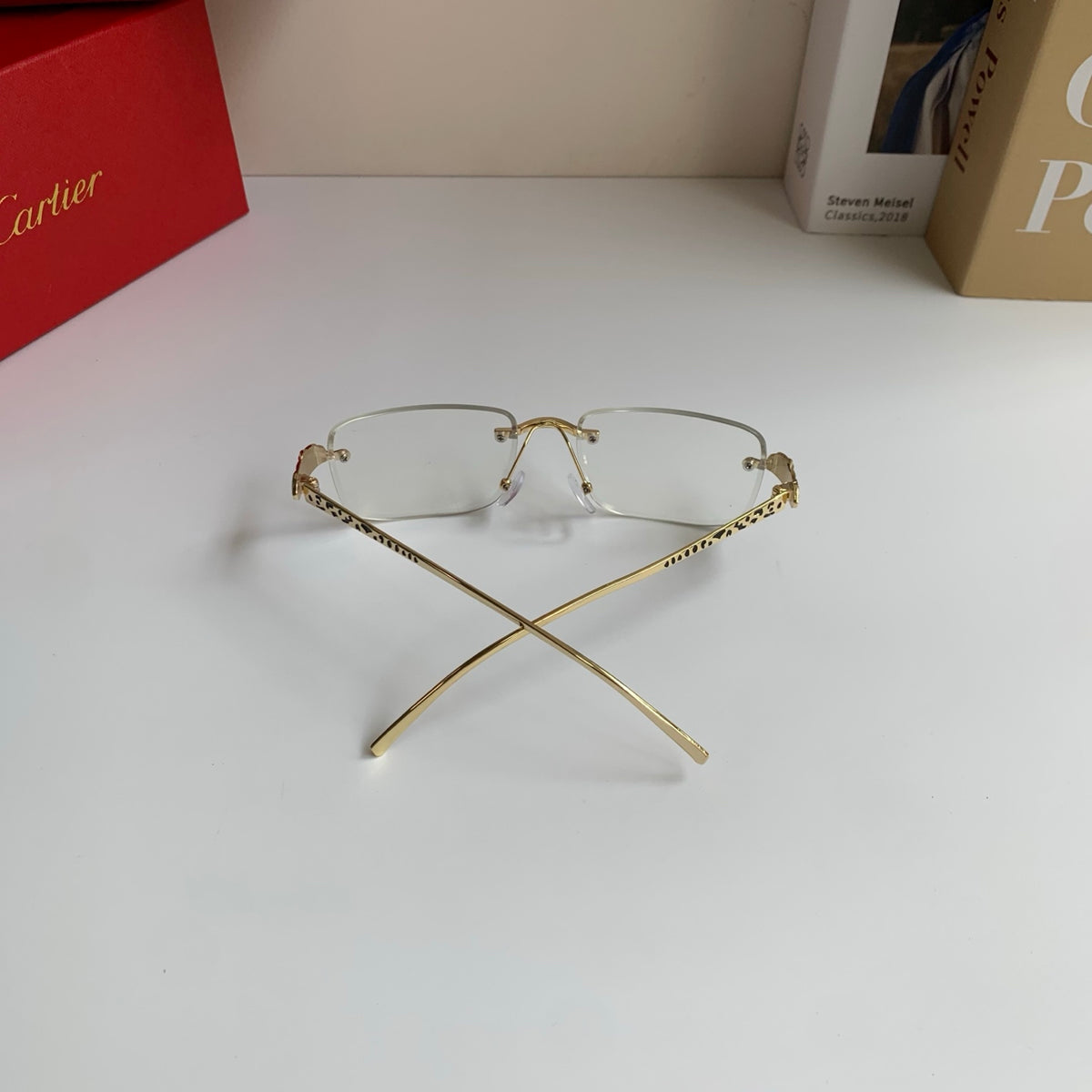 Cartier Square Silver Lens Sunglasses for Men & Women - 382852 - detail image 8