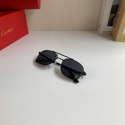 Cartier Metal Fashion Silver Lens Sunglasses for Men & Women - 382846 - detail image 4