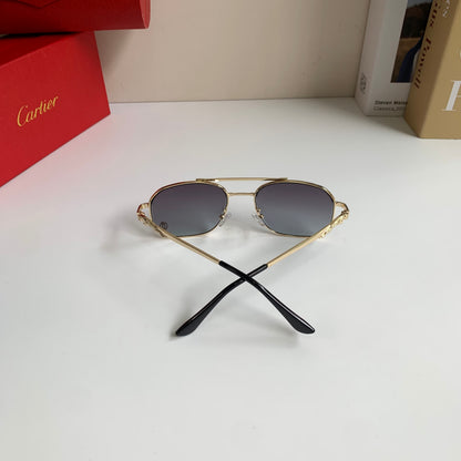 Cartier Metal Fashion Silver Lens Sunglasses for Men & Women - 465734 - detail image 6