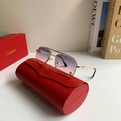 Cartier Metal Fashion Silver Lens Sunglasses for Men & Women - 465735 - detail image 4