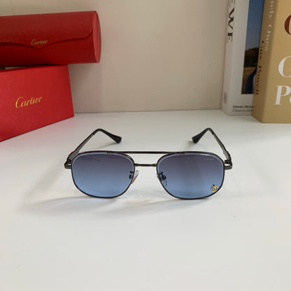 Cartier Metal Fashion Silver Lens Sunglasses for Men & Women - 382849 - detail image 3