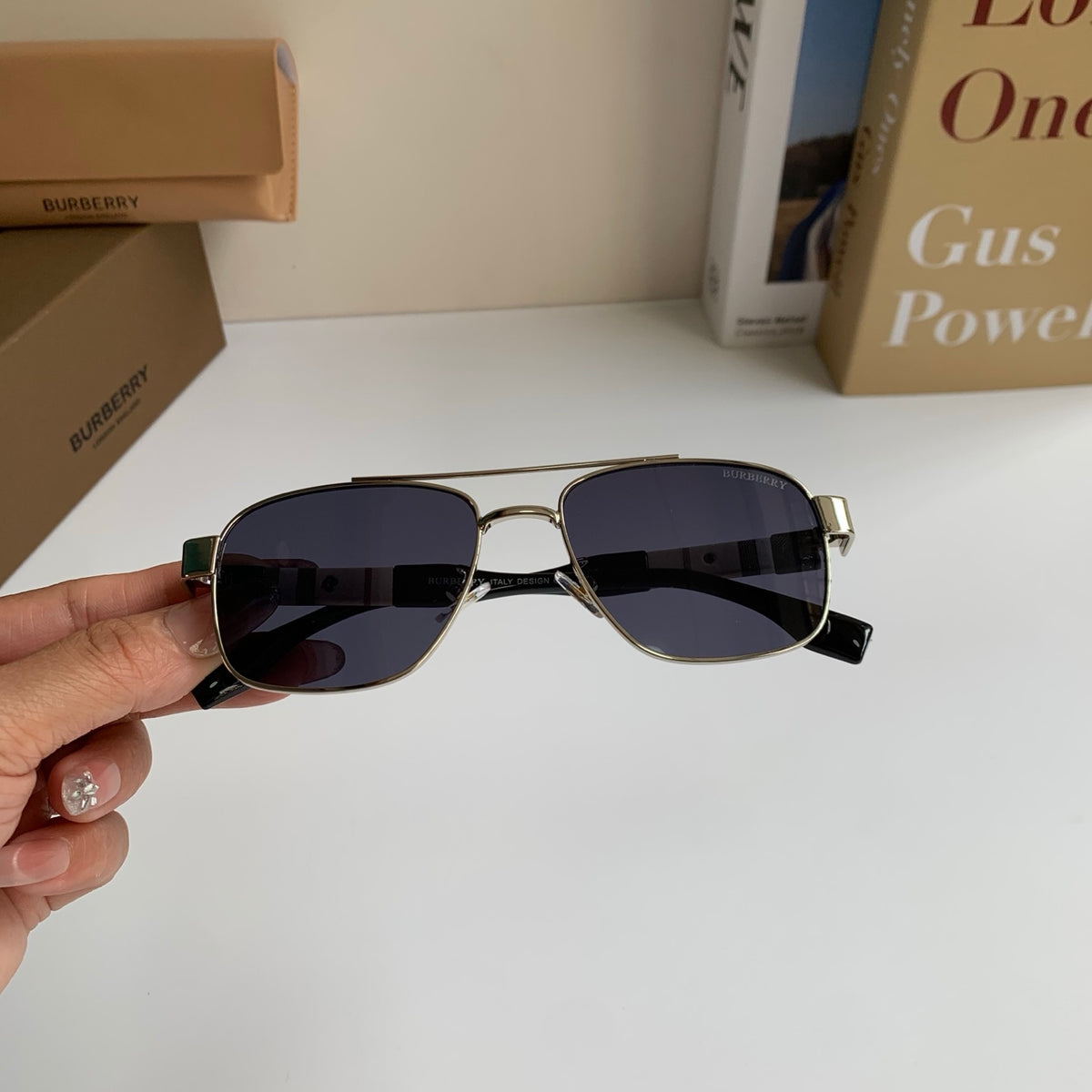 Burberry Metal Square Silver Lens Sunglasses for Men & Women - 399090 - detail image 4