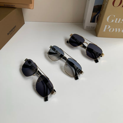 Burberry Metal Square Silver Lens Sunglasses for Men & Women - 399092 - detail image 9