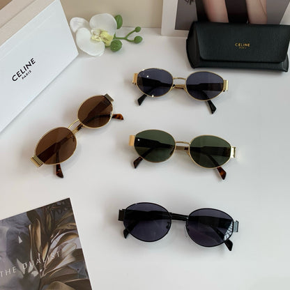 Celine Round Black Lens Sunglasses for Men & Women - 398867 - detail image 5