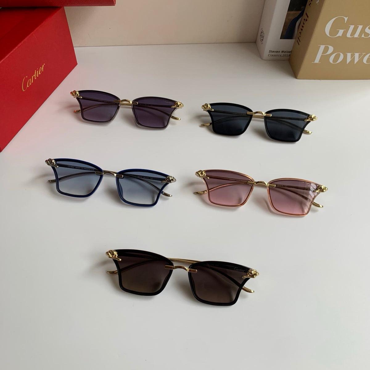 Cartier Lightweight Rimless Silver Lens Sunglasses for Men & Women - 487397 - detail image 9