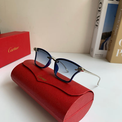 Cartier Lightweight Rimless Silver Lens Sunglasses for Men & Women - 487394 - detail image 5