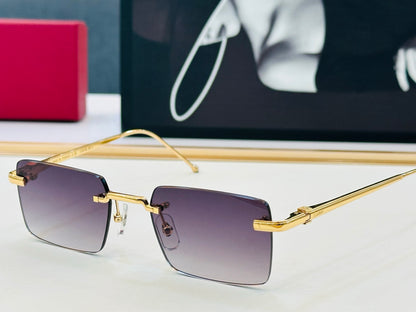 Cartier CT0019O Fashion Black Lens Sunglasses for Men & Women