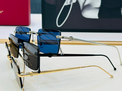 Cartier CT0019O Fashion Black Lens Sunglasses for Men & Women - detail image 3