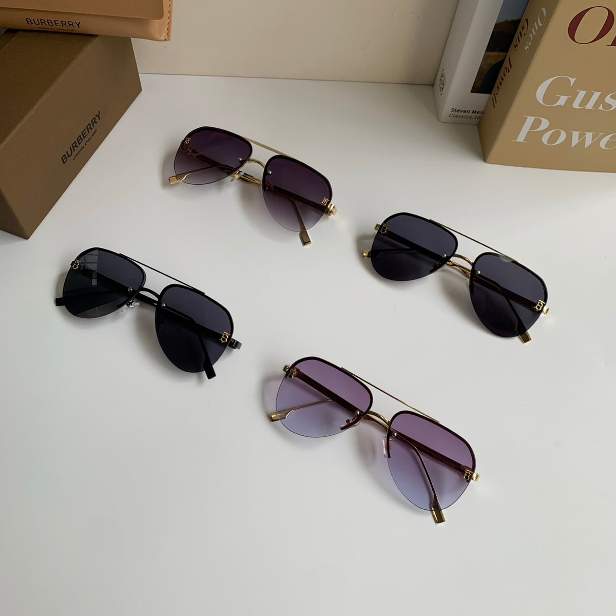 Burberry Metal Aviator Silver Lens Sunglasses for Men & Women - 382890 - detail image 9