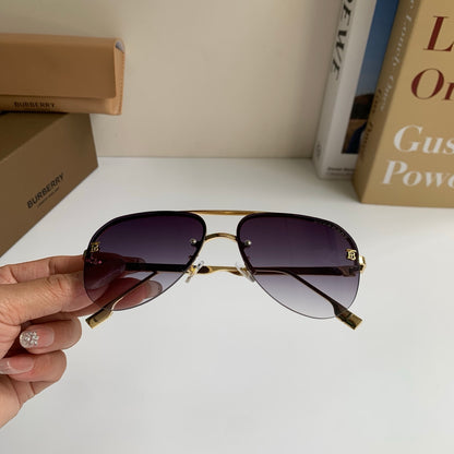 Burberry Metal Aviator Silver Lens Sunglasses for Men & Women - 487406 - detail image 4