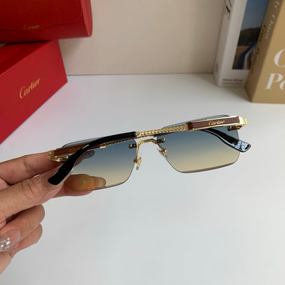 Cartier Square Silver Lens Sunglasses for Men & Women - 487213 - detail image 6