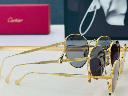 Cartier CT0626S Fashion Gold Lens Sunglasses for Men & Women - detail image 5