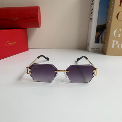 Cartier Square Silver Lens Sunglasses for Men & Women - 415983 - detail image 3