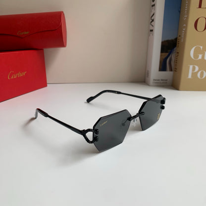 Cartier Square Silver Lens Sunglasses for Men & Women - 415984