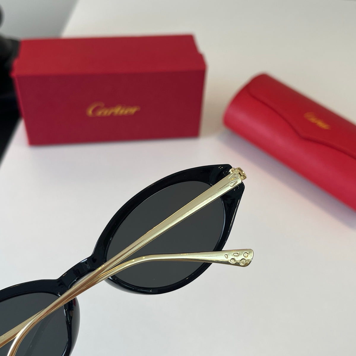 Cartier Lightweight Metal Rimless Silver Lens Sunglasses for Men & Wo - 487273 - detail image 6
