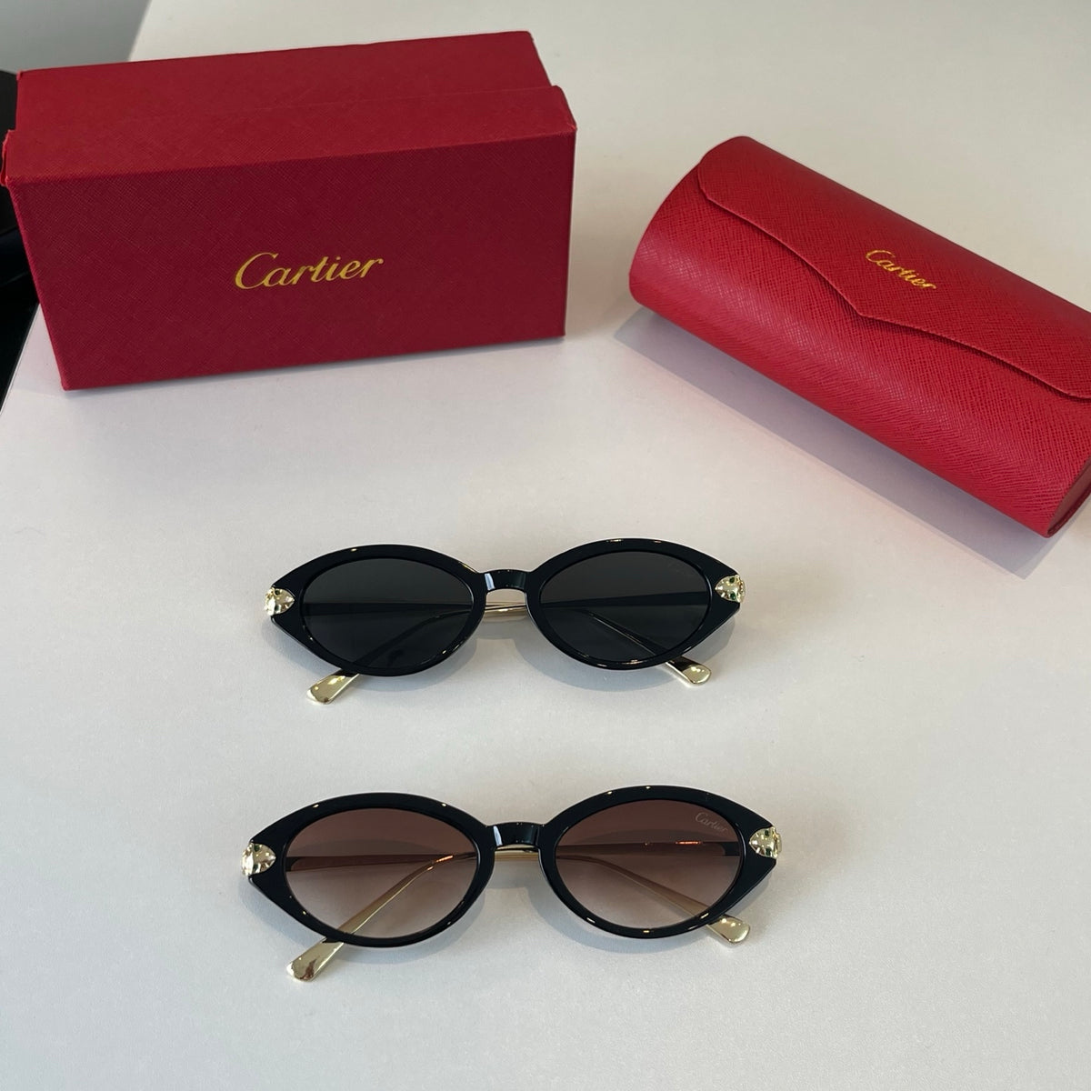 Cartier Lightweight Metal Rimless Silver Lens Sunglasses for Men & Wo - 487274 - detail image 11
