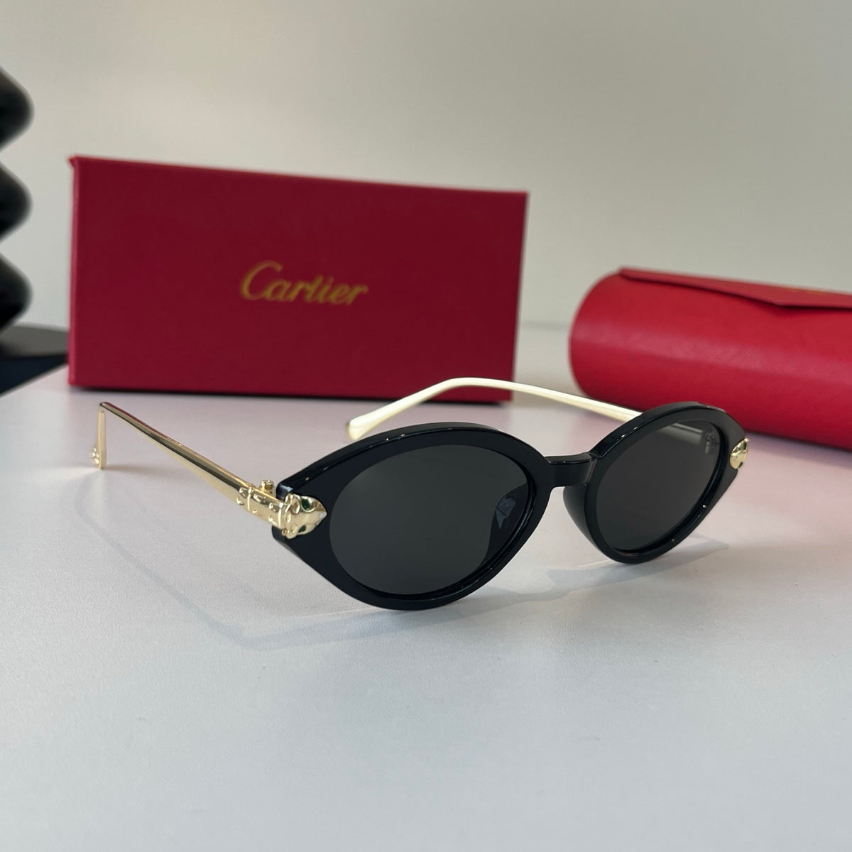 Cartier Lightweight Metal Rimless Silver Lens Sunglasses for Men & Wo - 465864