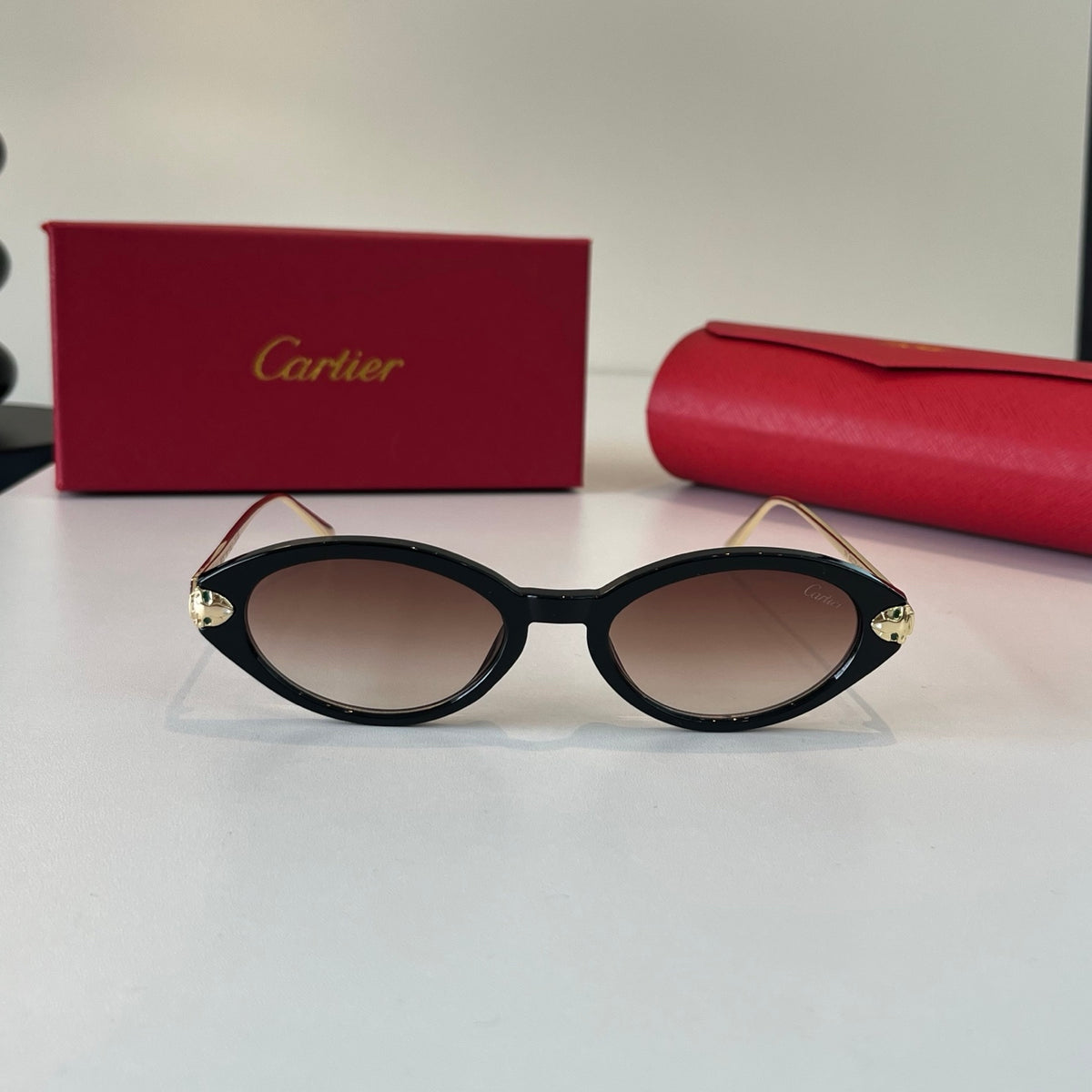 Cartier Lightweight Metal Rimless Silver Lens Sunglasses for Men & Wo - 465865 - detail image 2