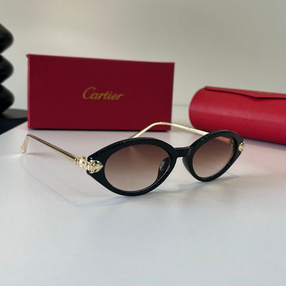 Cartier Lightweight Metal Rimless Silver Lens Sunglasses for Men & Wo - 465865