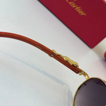 Cartier Lightweight Metal Rimless Red Lens Sunglasses for Men & Women - 465850 - detail image 9